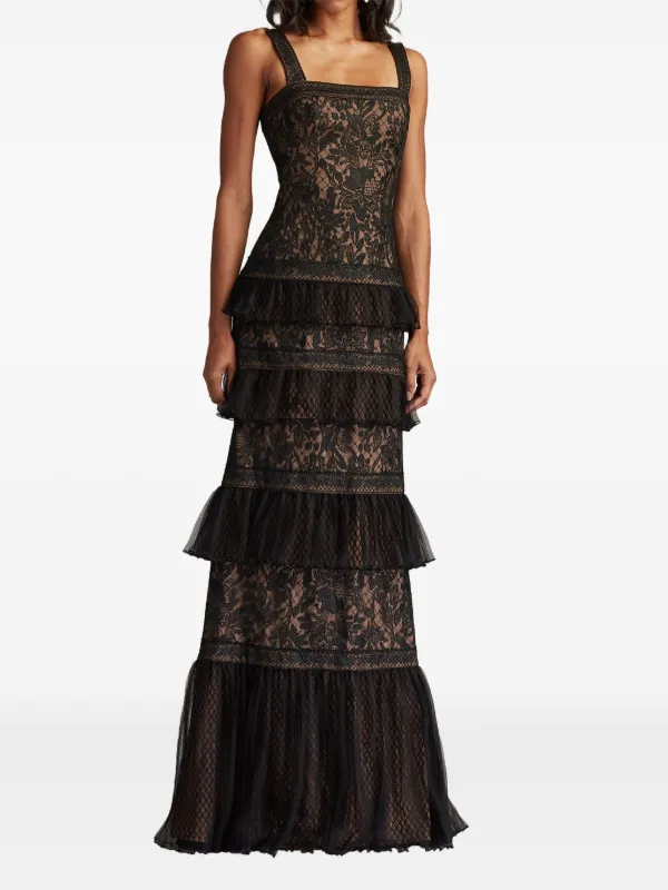 ☆美品☆TADASHI SHOJI ホルターネックトップス　フリル　サイズ4 黒 ☆美品☆TADASHI SHOJI ホルターネックトップス フリル サイズ4