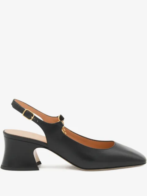 Chloé zapatillas con detalle de cadena y tacón de 55mm