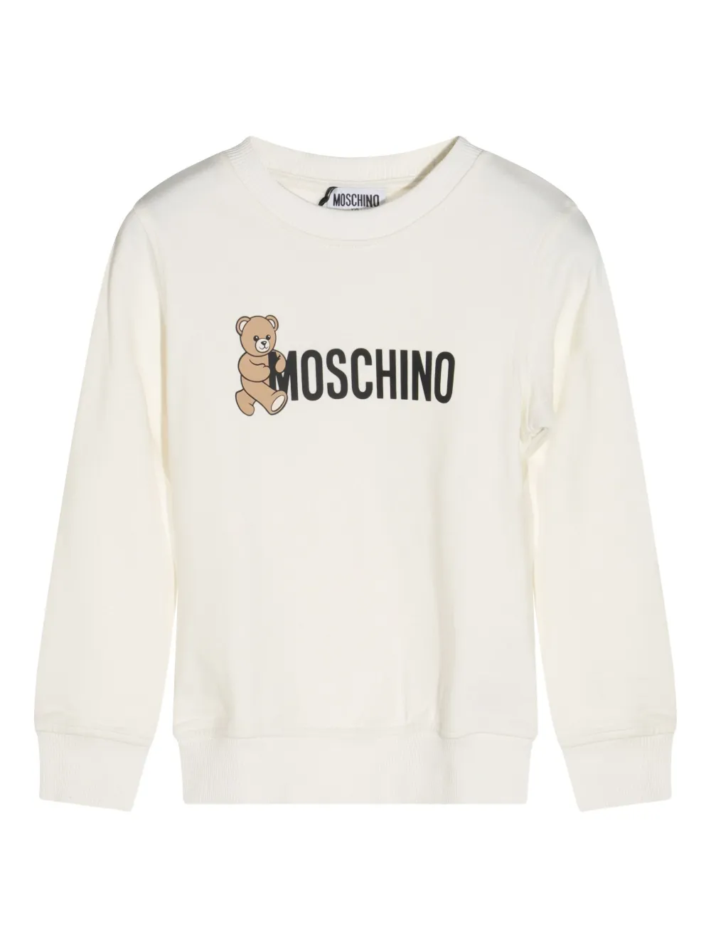 Moschino Kids teddy-print sweatshirt Wit