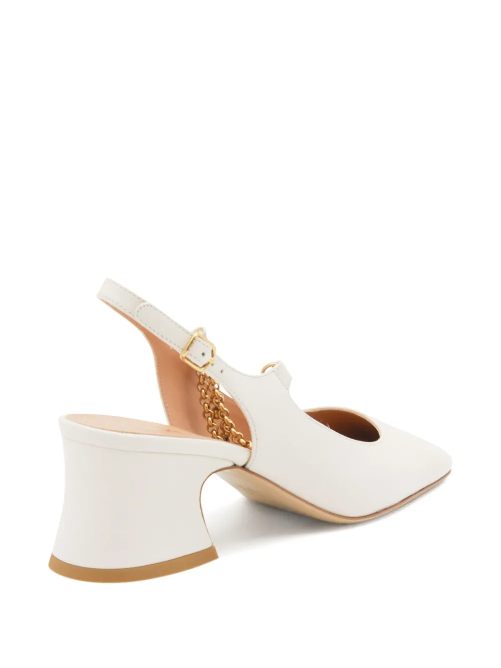 Chloé 55mm charm-chain pumps White