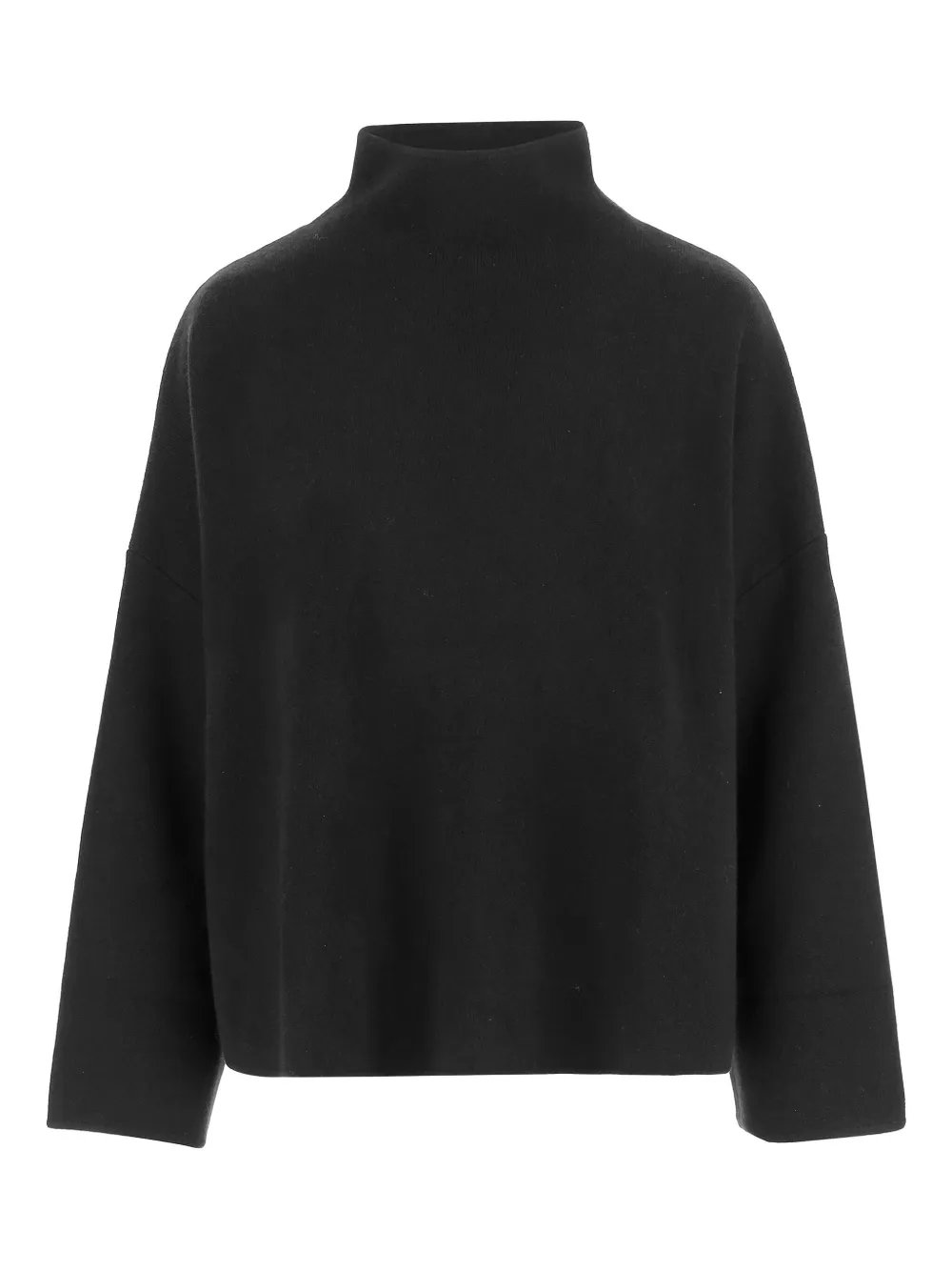 Allude high-neck long-sleeves sweater Zwart