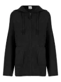 Allude zip-front hoodie - Grey