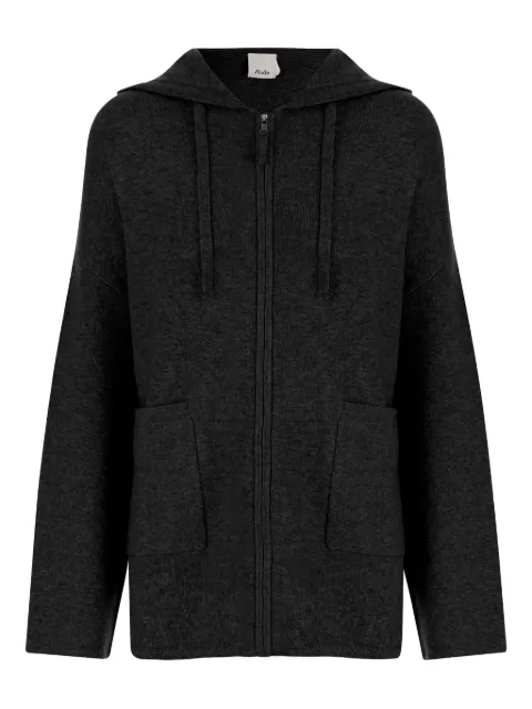 Allude zip-front hoodie