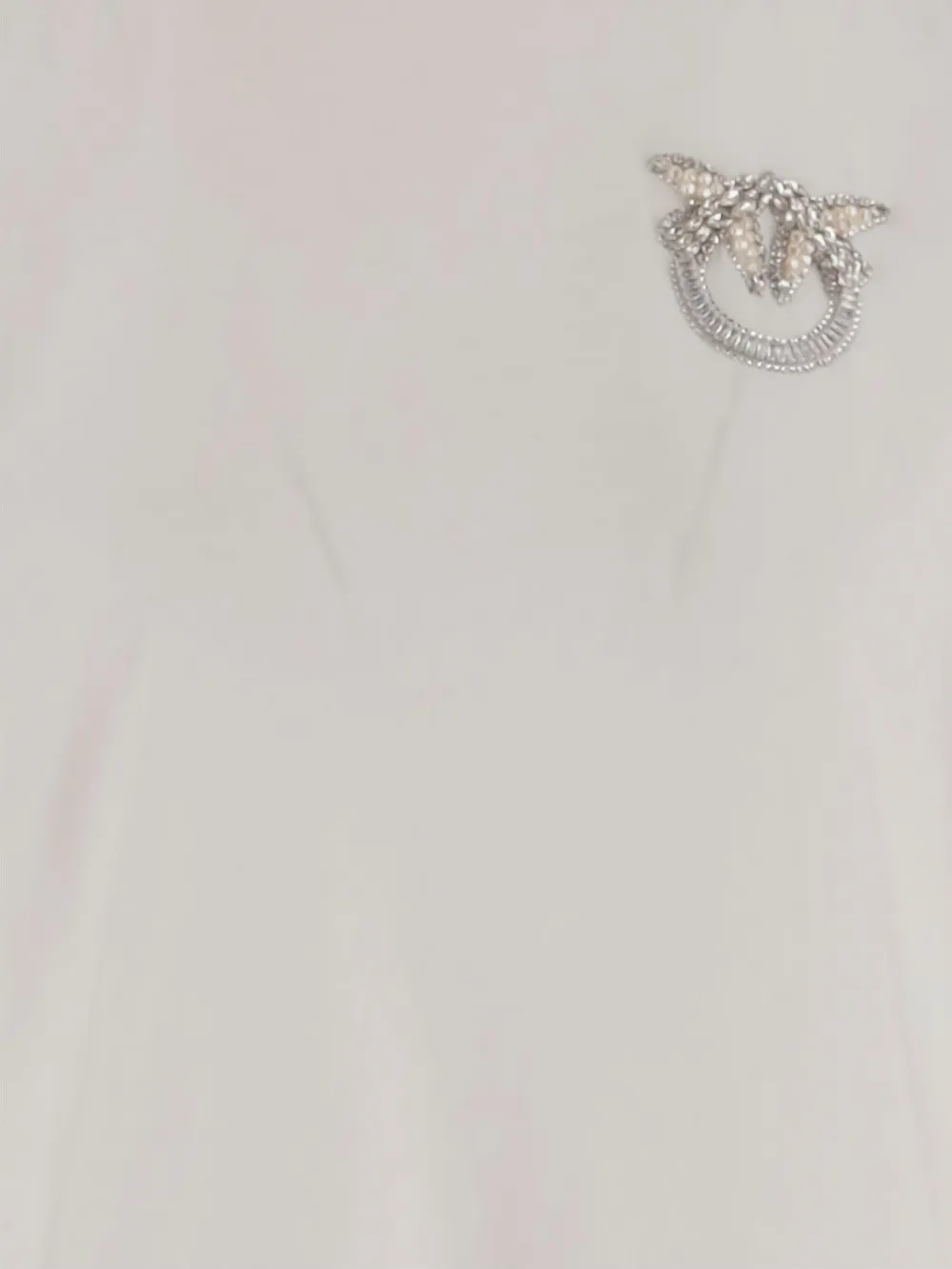 PINKO jewel-embellished crew-neck T-shirt Wit
