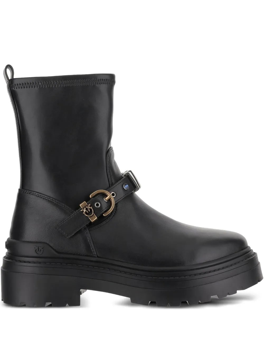 PINKO leather ankle boots Black