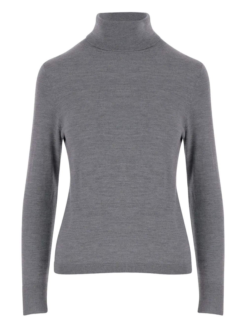 high-neck wool sweater