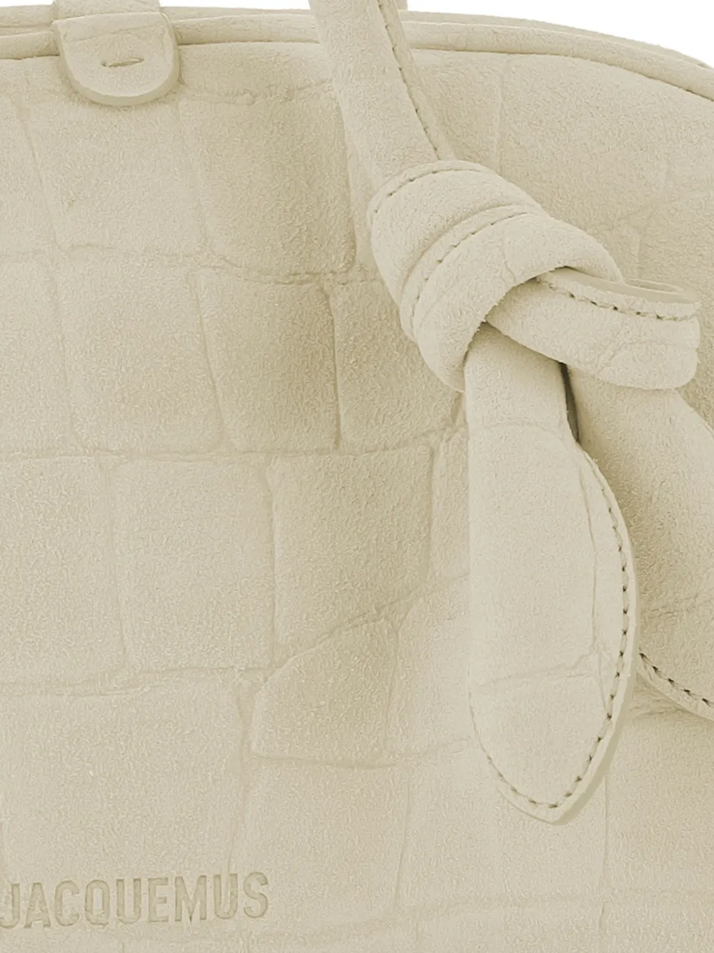 Jacquemus The Small Turismo schoudertas met krokodillen-reliëf Beige