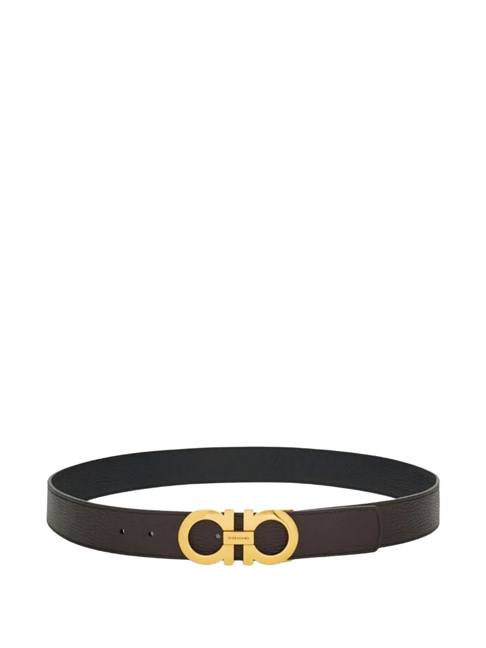 Ferragamo Leren riem Bruin