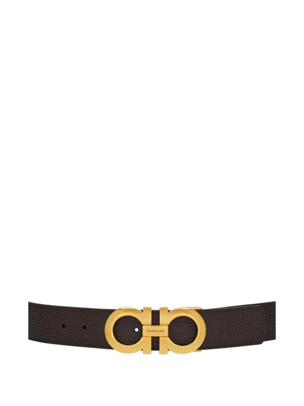 Ferragamo Leren riem Bruin