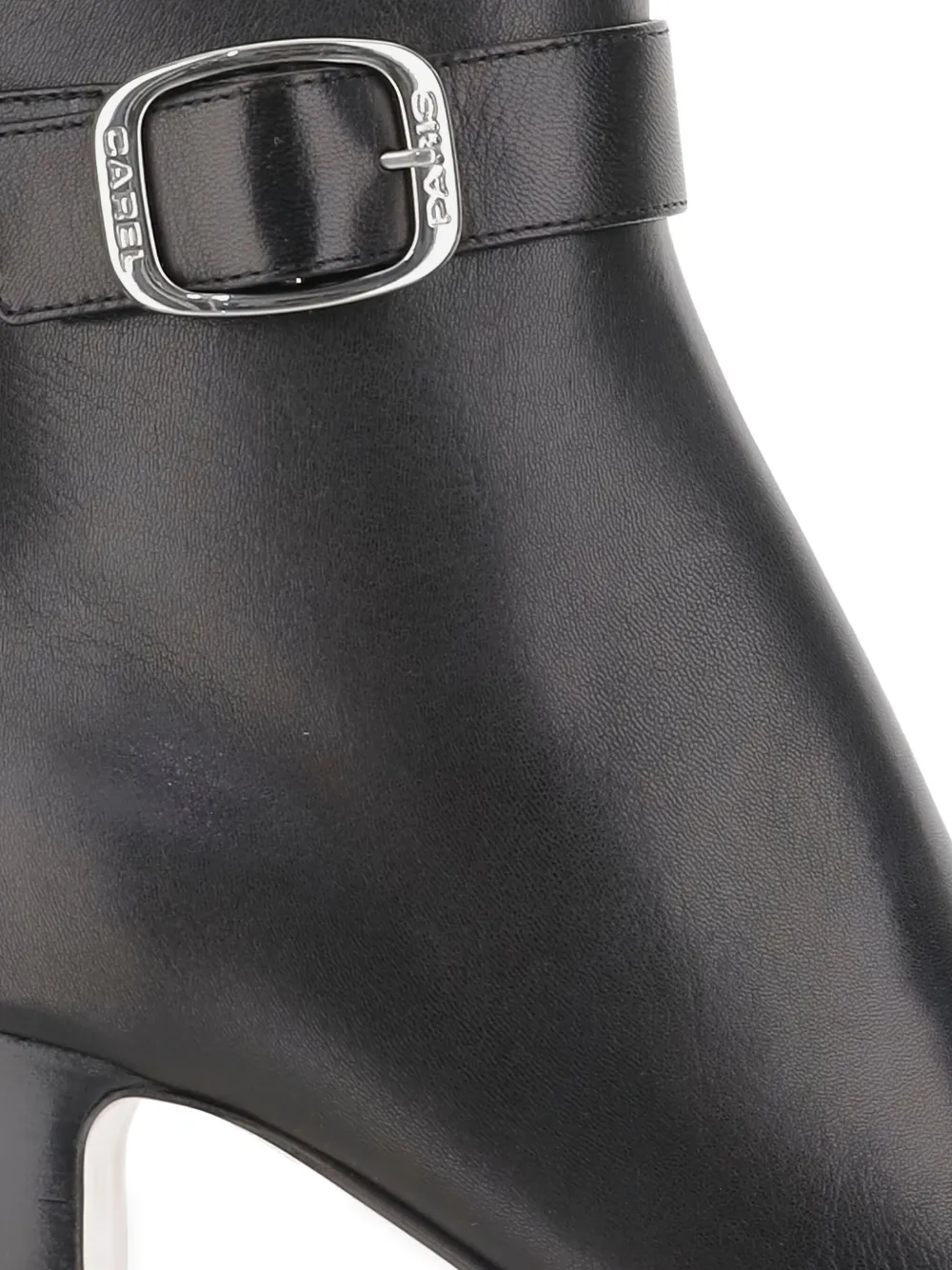 Carel Paris 60mm Thelma Leather Ankle Boots In Black
