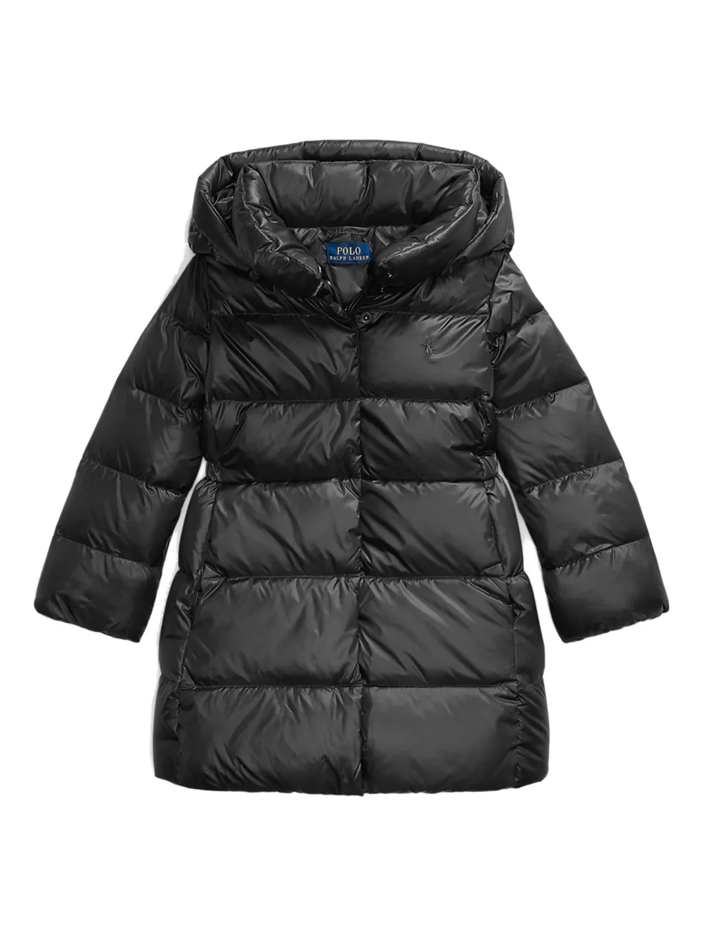 POLO RALPH LAUREN KIDS hooded padded coat - ブラック POLO RALPH LAUREN KIDS hooded padded coat - ブラック