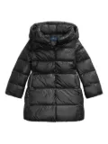 POLO RALPH LAUREN KIDS hooded padded coat - Black