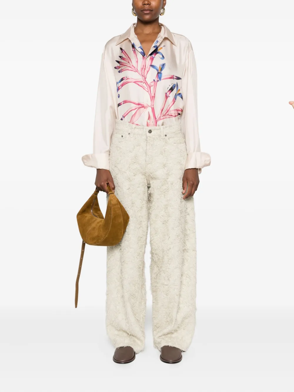 Pierre-Louis Mascia Blouse met bloemenprint - Roze