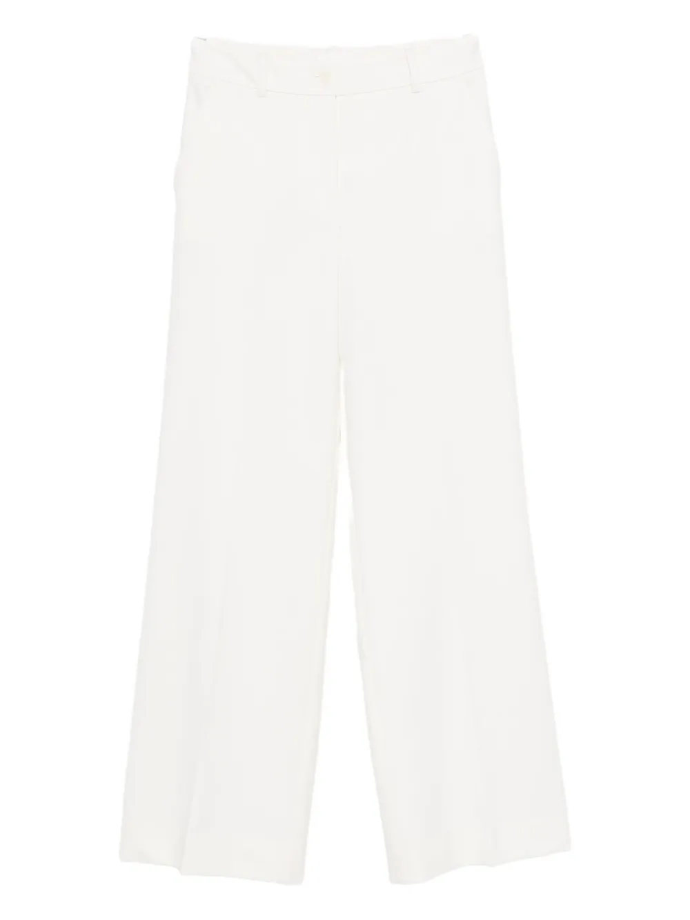 P.a.r.o.s.h Pressed-crease Tailored Trousers In White