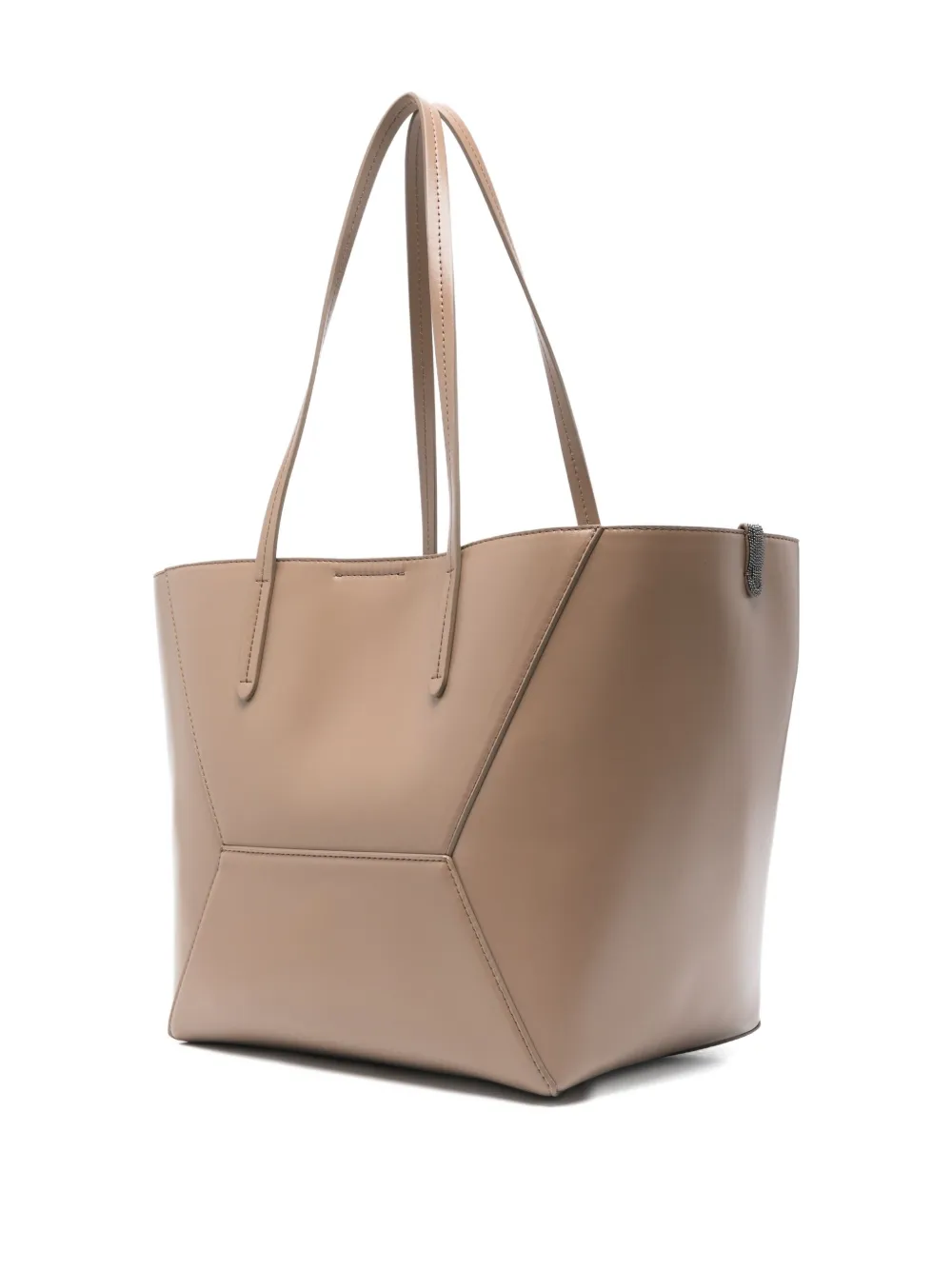 Brunello Cucinelli Bc Duo Panelled Shoulder Bag In Neutral