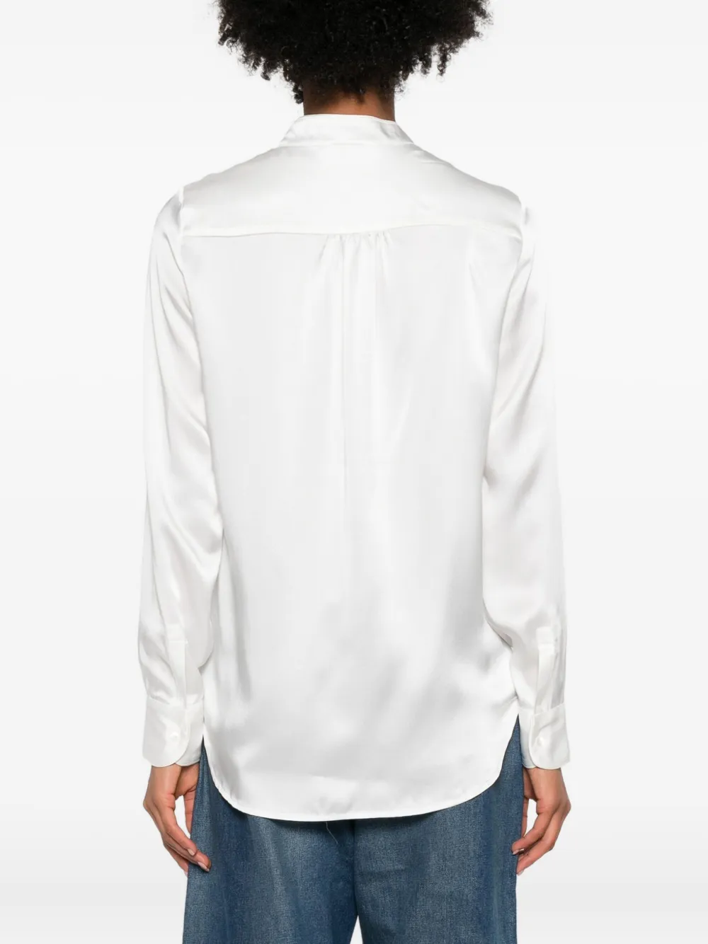 Pierre-louis Mascia Long-sleeve Button-up Shirt In White