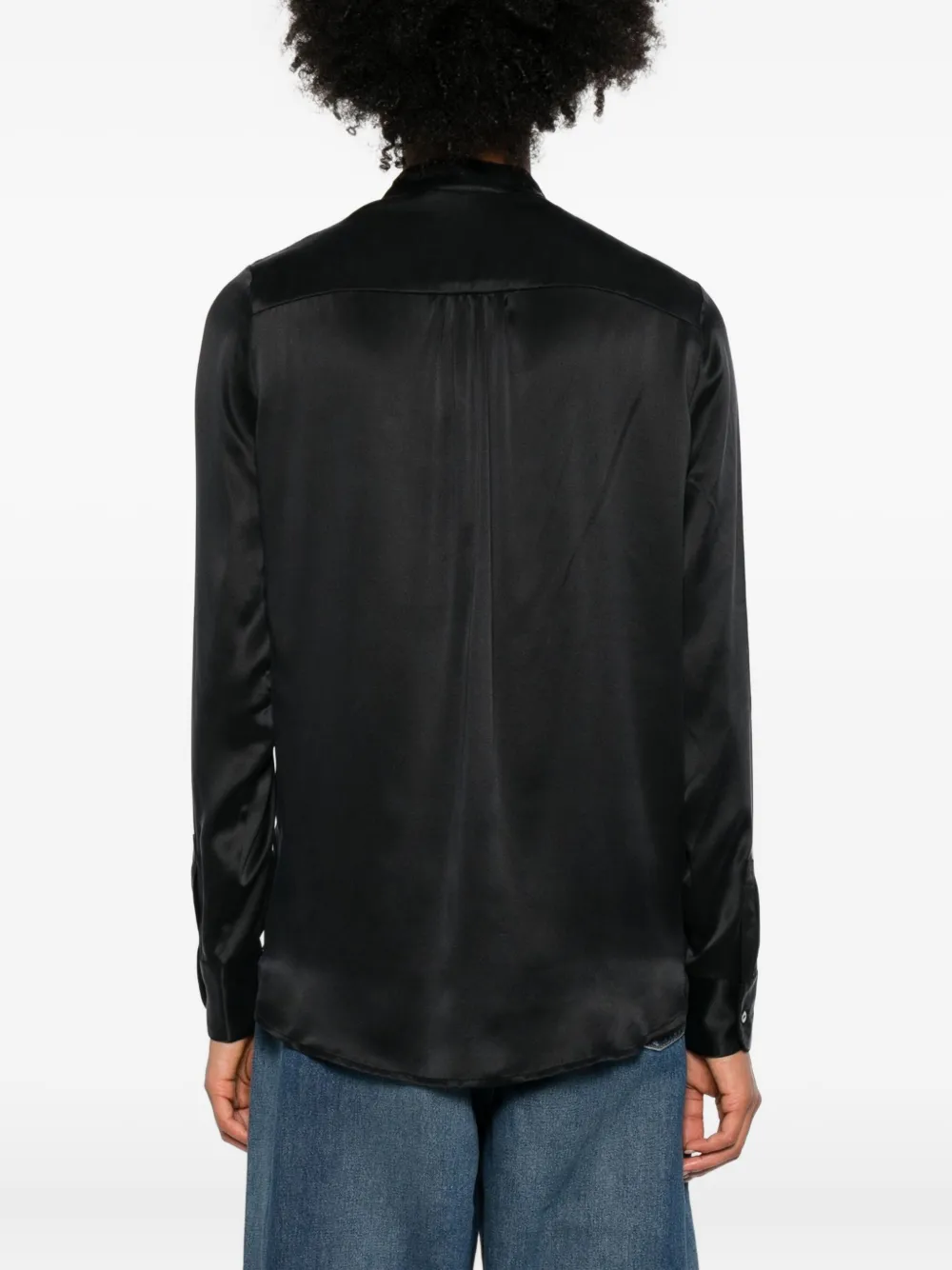 Pierre-louis Mascia Silk Shirt In Black