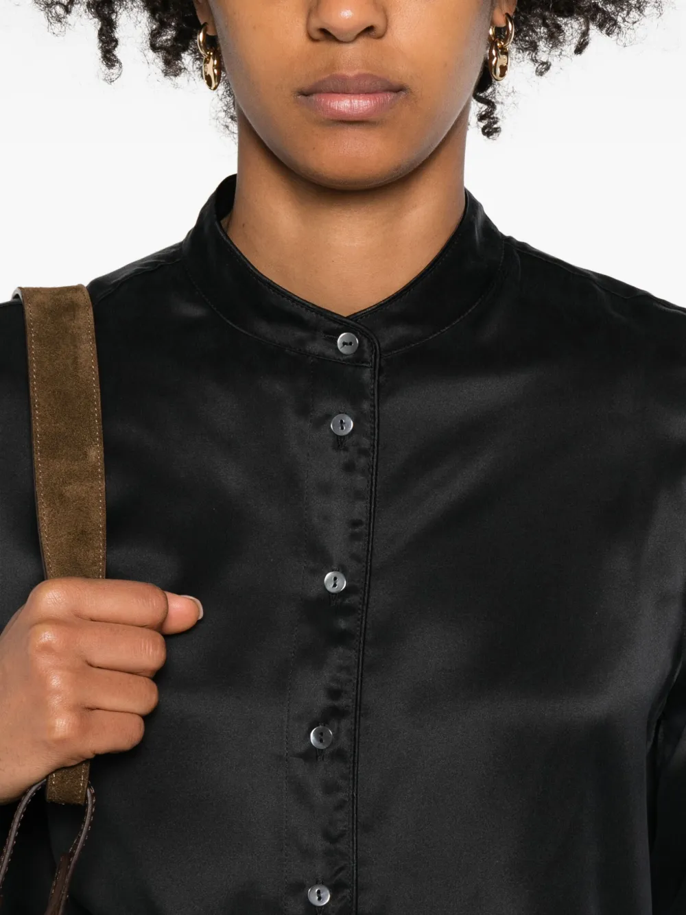Pierre-louis Mascia Silk Shirt In Black