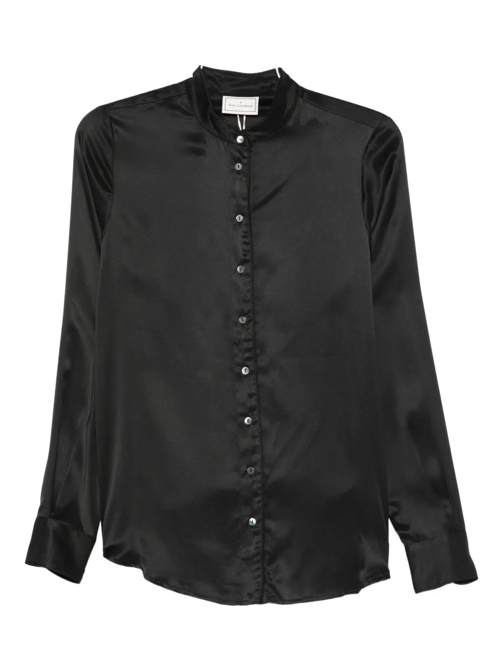 Pierre-louis Mascia Silk Shirt In Black