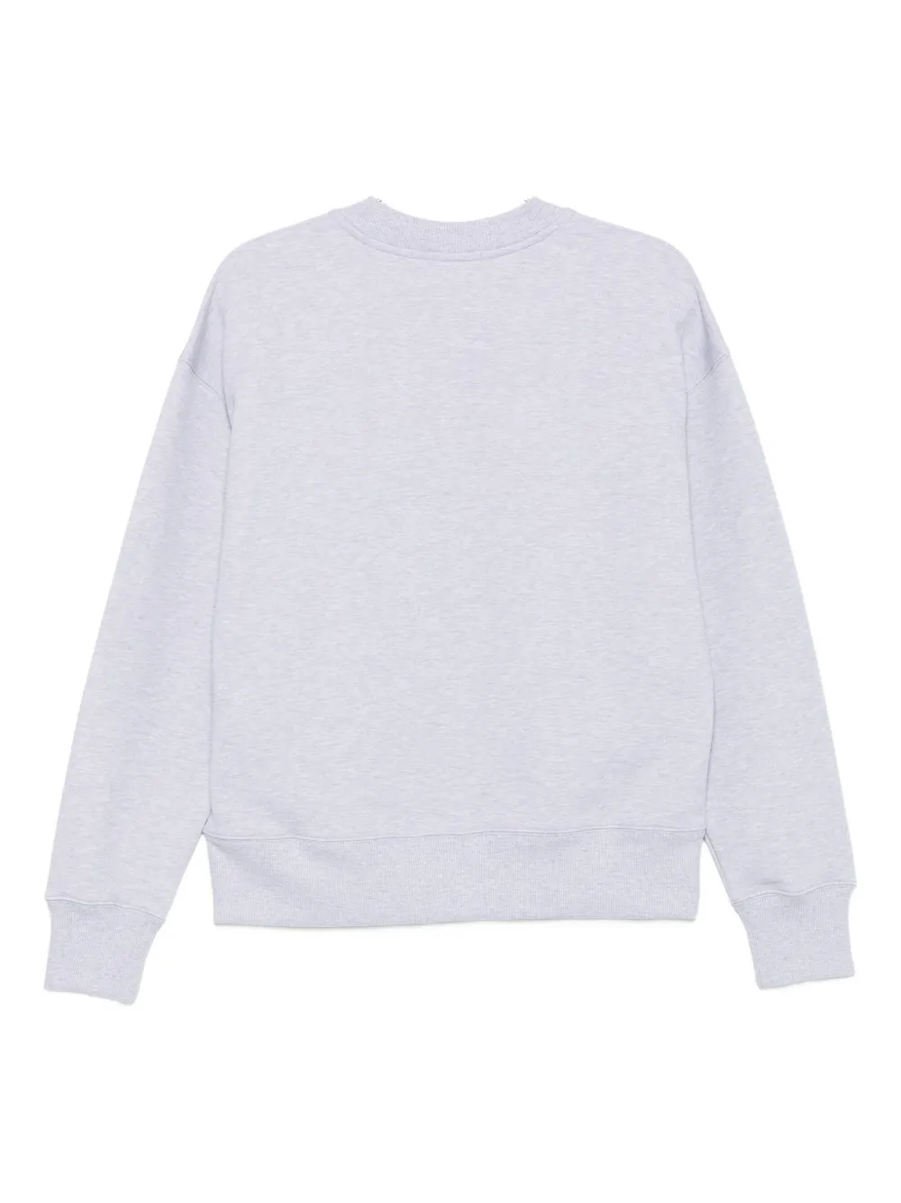 Msgm Relaxed Fit Cotton Sweatshirt With Script Logo Detail In Gray