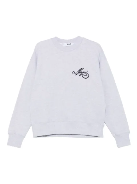 MSGM logo-embroidered sweatshirt