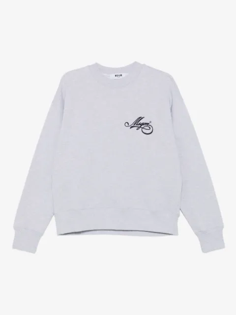 MSGM logo-embroidered sweatshirt