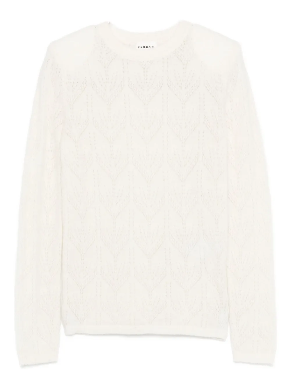 P.a.r.o.s.h Chevron-pattern Sweater In Neutral
