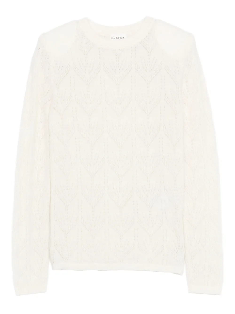 P.A.R.O.S.H. chevron-pattern sweater | White | Image 1