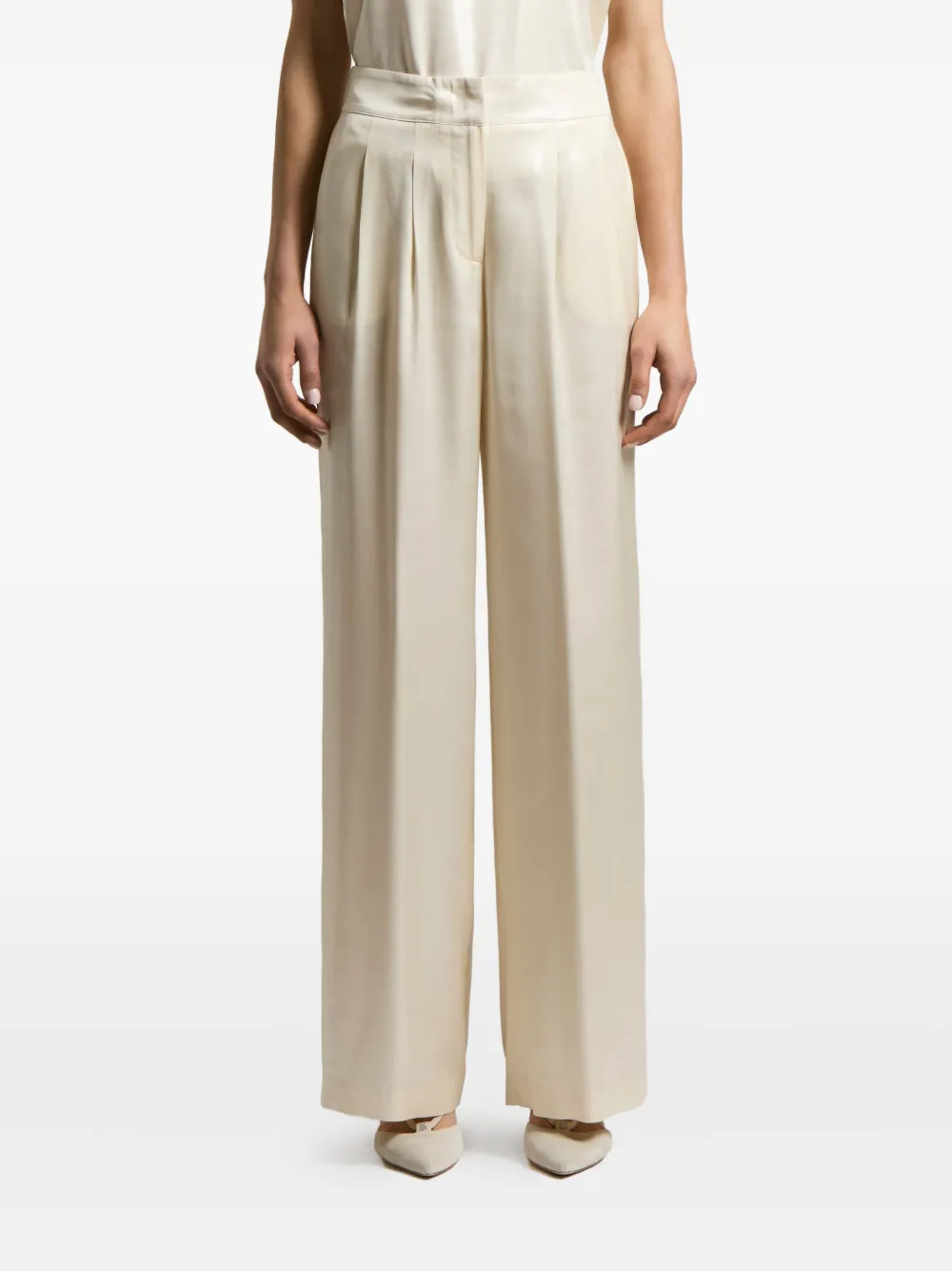 Peserico pleated trousers | White | Image 1