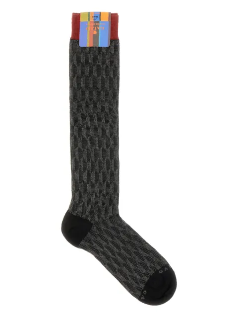 Gallo geometric-patterned cotton socks