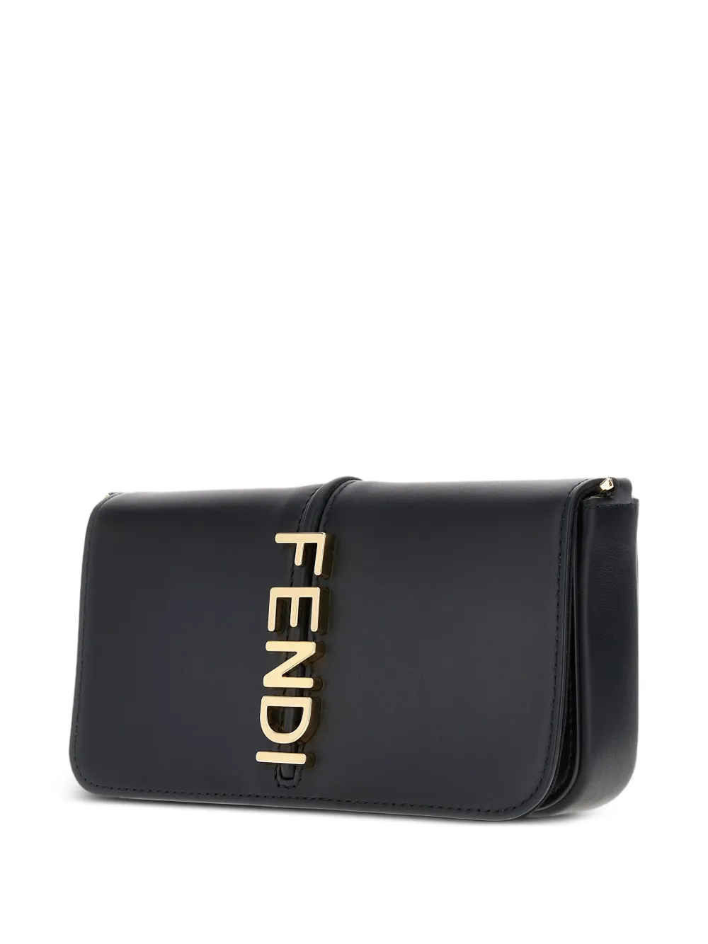 FENDI graphy leren portemonnee Zwart