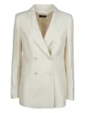 Peserico double-breasted blazer - 041 BEIGE