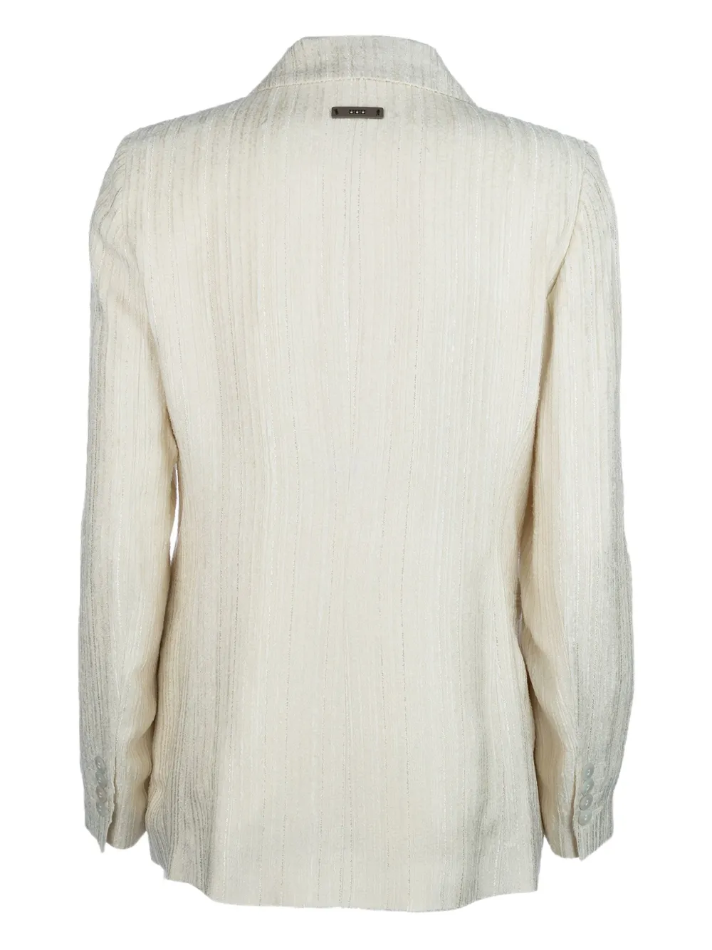Peserico Double-breasted Blazer In Transparent