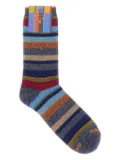 Gallo metallic-striped socks - Blue