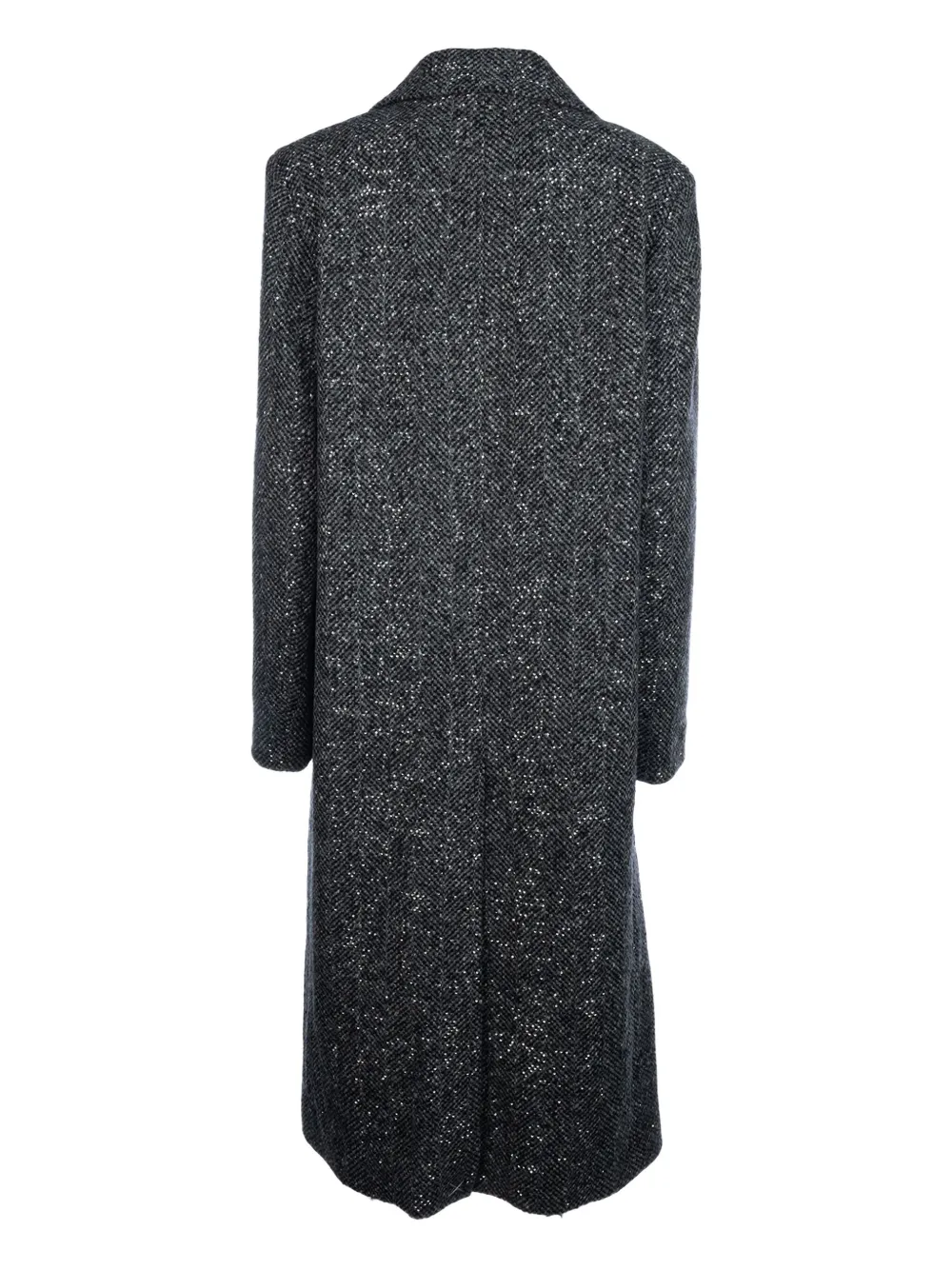 Peserico Sequin-embellished Coat In Black
