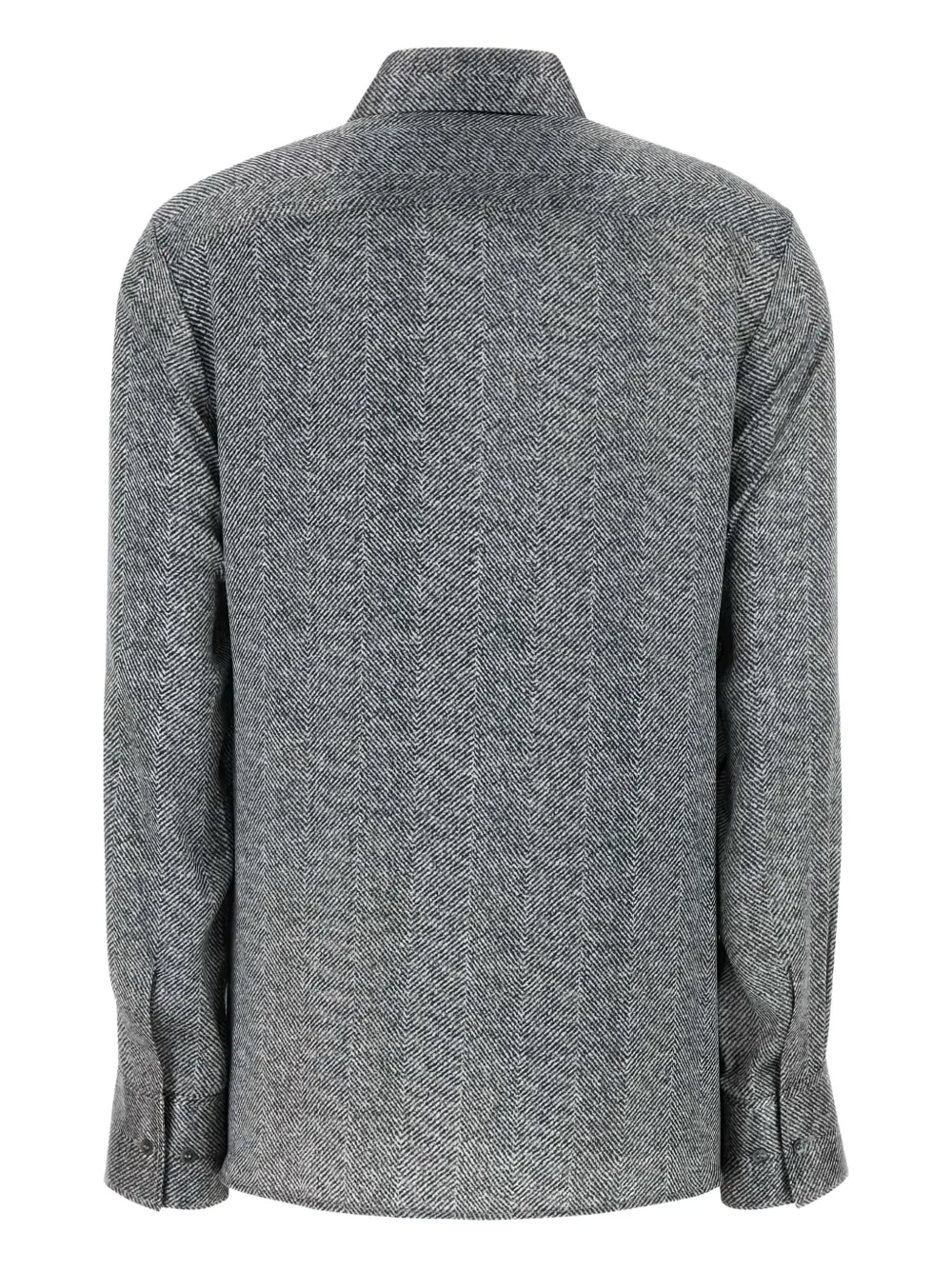 Ermanno Scervino herringbone-pattern shirt - Grijs