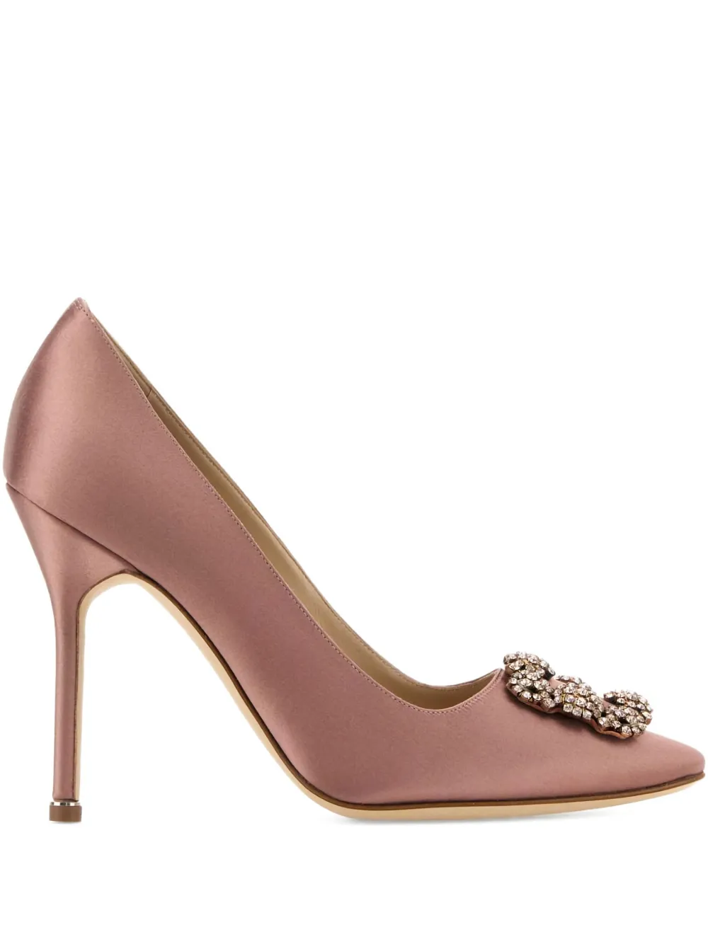 Manolo Blahnik 105mm Hangisi pumps Pink