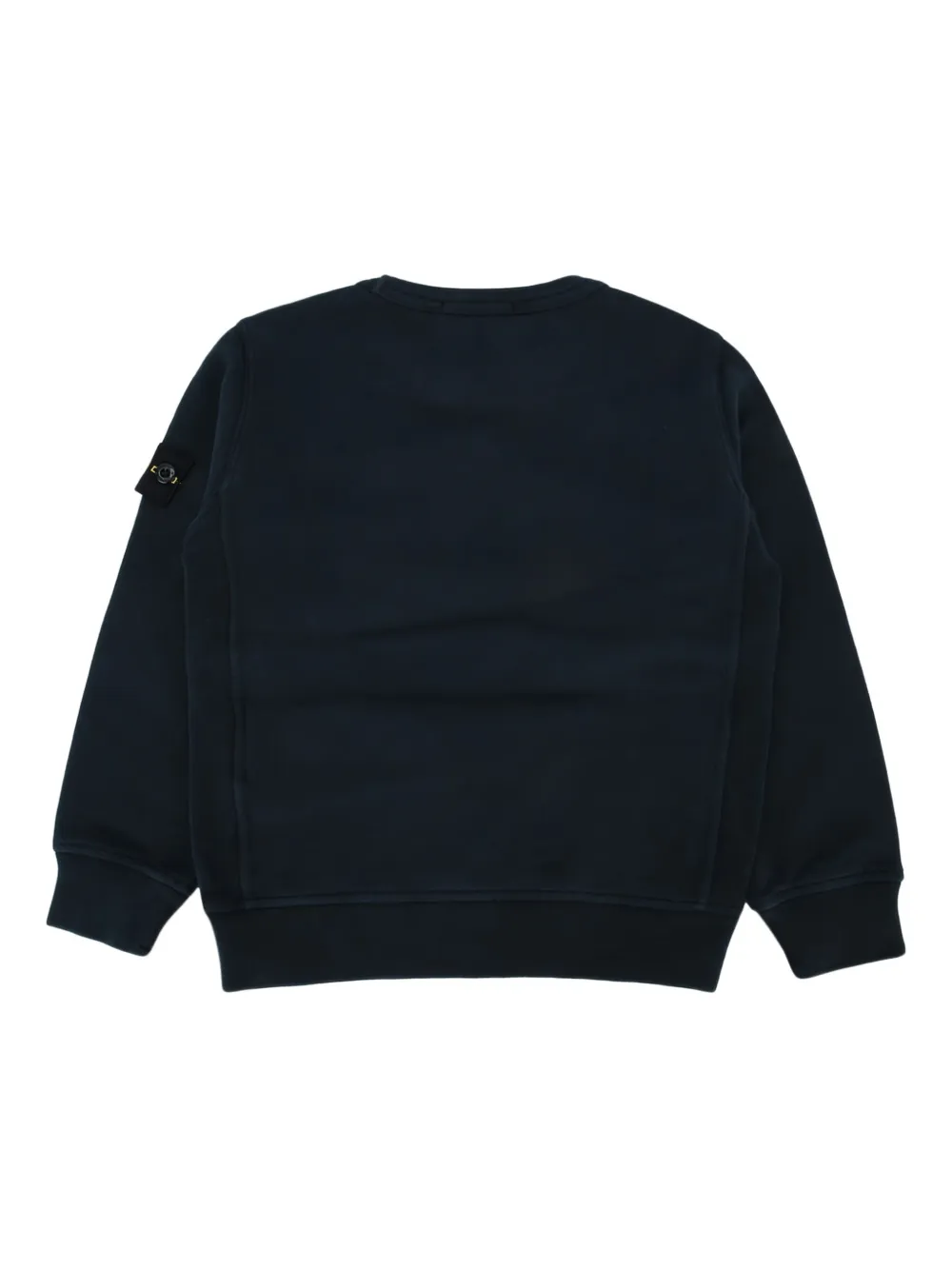 Stone Island Junior logo-patch sweatshirt Blauw