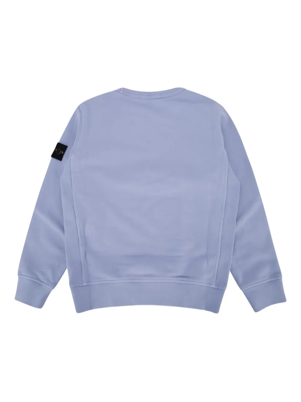Stone Island Junior logo-patch sweatshirt Paars