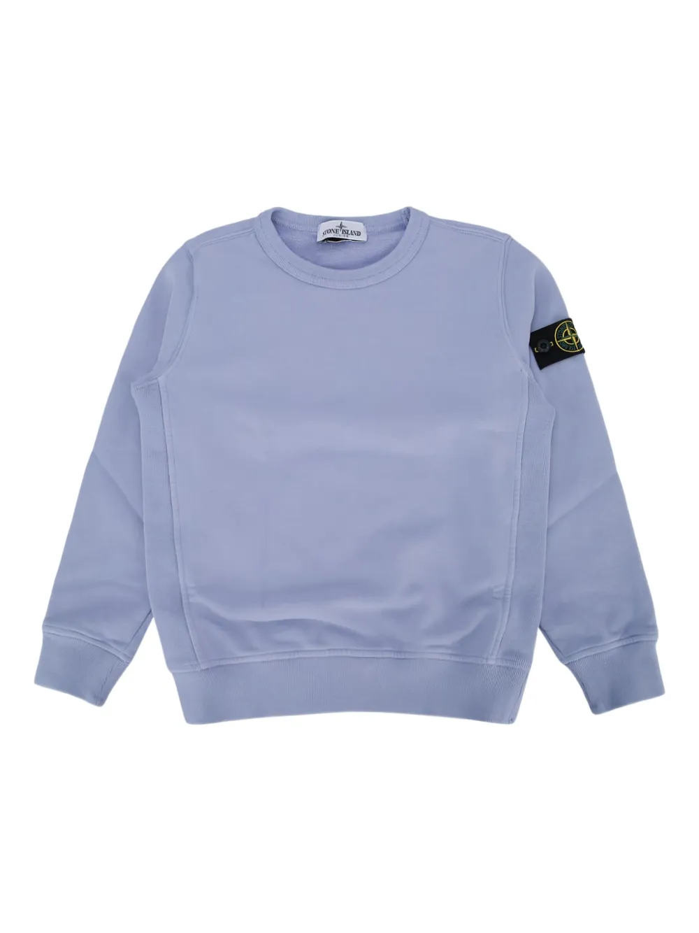 Stone Island Junior logo-patch sweatshirt Paars