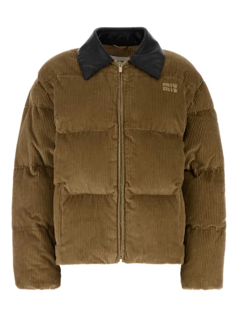 Miu Miu corduroy down jacket