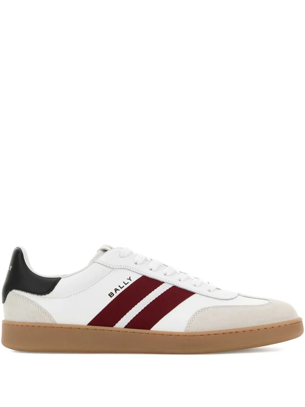Bally Retro Crest leather striped sneakers White
