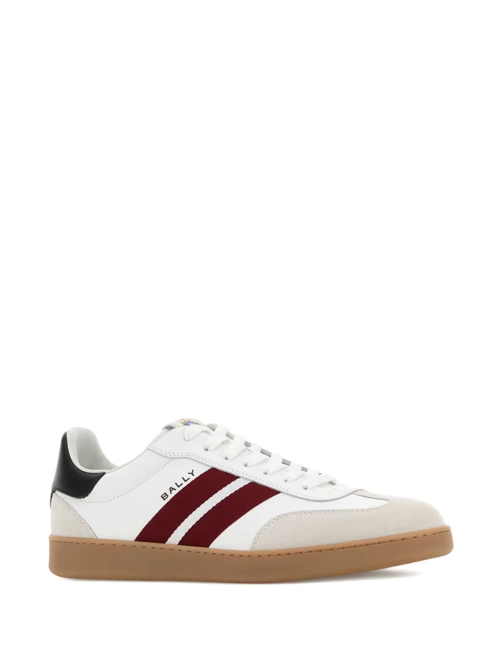 Bally Retro Crest leather striped sneakers White