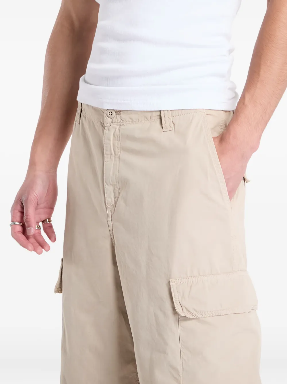 Carhartt WIP cargo cotton trousers Beige