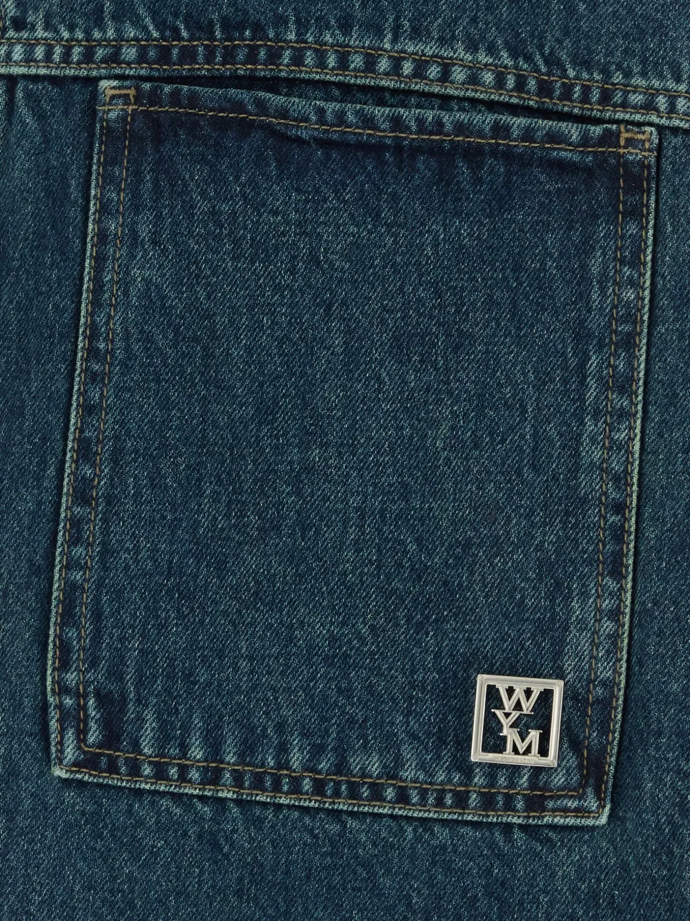 Wooyoungmi Pocket Detail Denim Shirt In Black