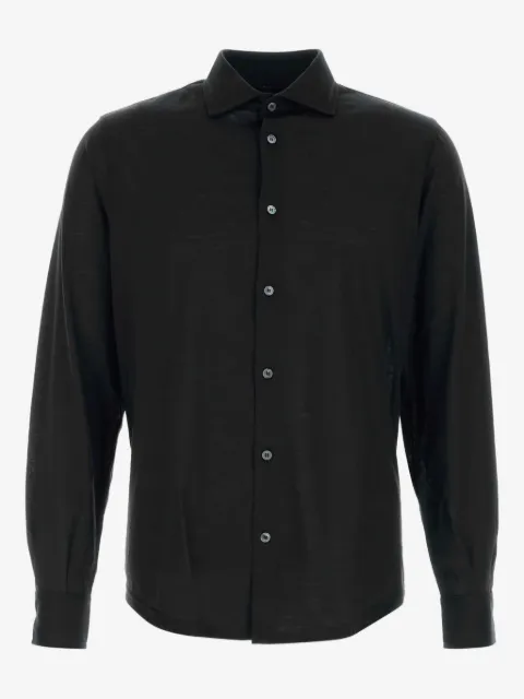 Fedeli wool long-sleeve shirt