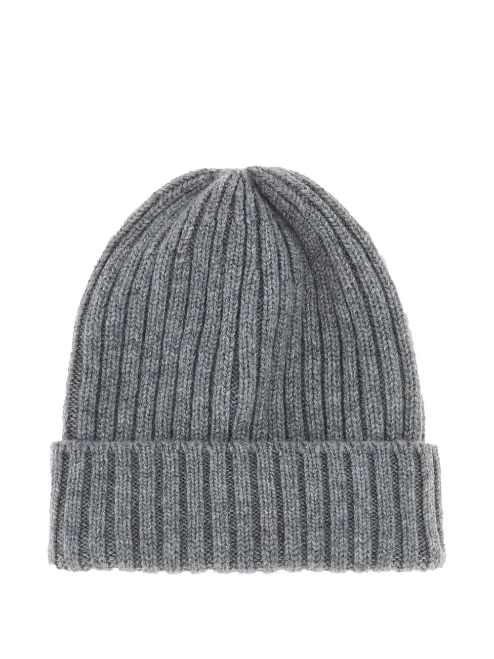 Fedeli Ribbed-knit Beanie In Gray
