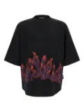 Palm Angels flame-print crew-neck T-shirt - Black