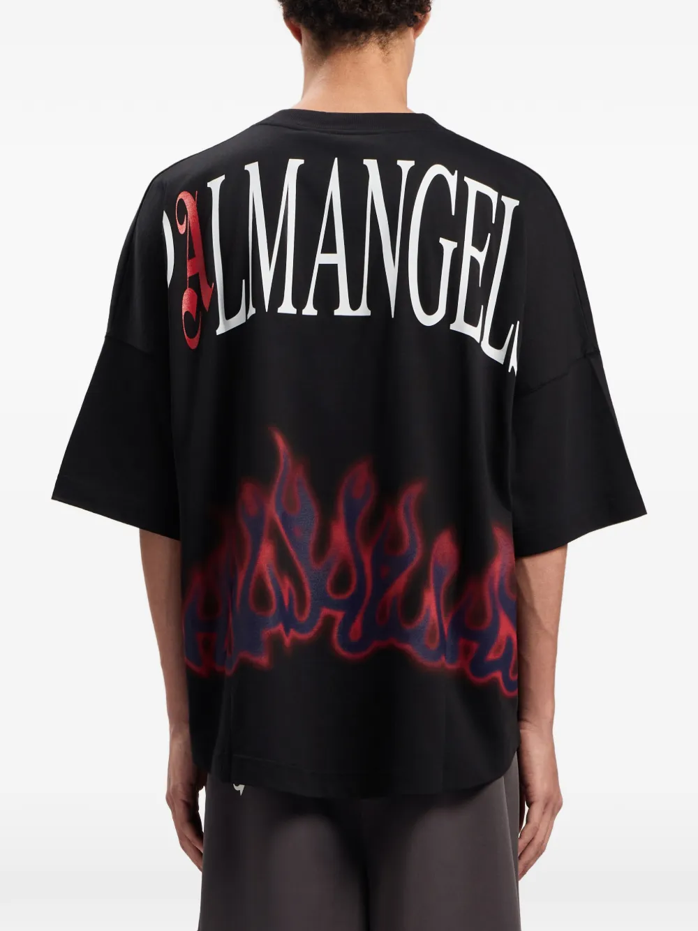 Palm Angels T-shirt met ronde hals Zwart