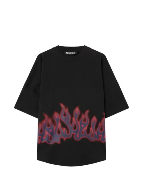 Palm Angels flame-print crew-neck T-shirt